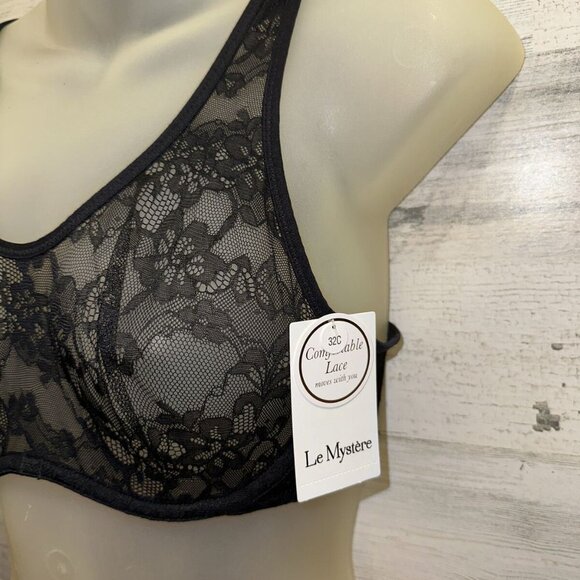 Le Mystere Lace non-padded Bra Black 32C - Picture 2 of 3